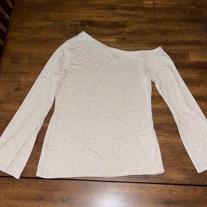 One Shoulder Long/Bell Sleeve Top